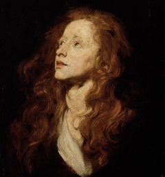 Kopfstudie einer emporblickenden Frau by Anthony van Dyck