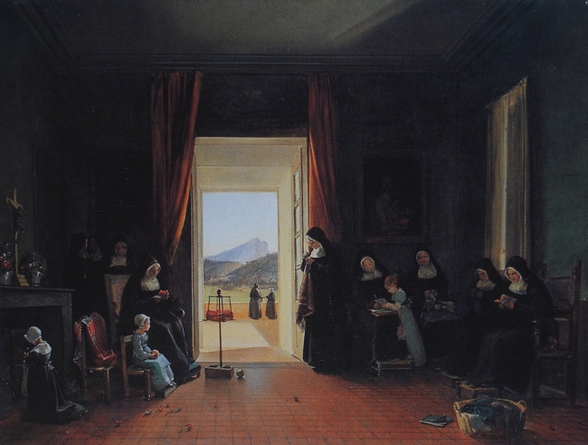 "L’École Des Sœurs" François Marius Granet - Artwork On USEUM