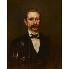 L'homme à la cravate en X by Adolphe Joseph Thomas Monticelli