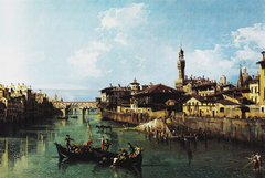 La Piazza d'Arno by Bernardo Bellotto