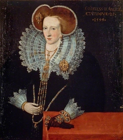 Lady Agnes Douglas, Countess of Argyll, about 1574 - 1607. Wife of the 7th Earl of Argyll by anonymous painter