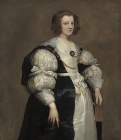 Lady with a Fan by Anthony van Dyck