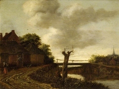 Landscape with a bridge by Emanuel Murant