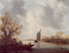 Landscape with Anglers by Jan van Goyen