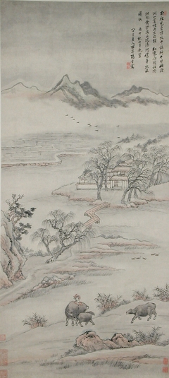 Landscape with Figures by Yang Jin