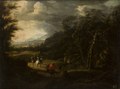 Landscape with Horsemen by Willem van Bemmel