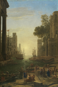 Landscape with the Embarkation of Saint Paula Romana at Ostia