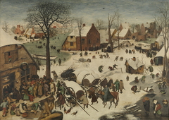 Le denombrément en Bethléem by Pieter Brueghel the Elder