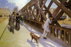 Le Pont de l'Europe / The Europe Bridge by Gustave Caillebotte