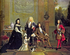 Louis XIV of France and his family by Nicolas de Largillière