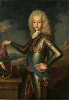 Luis I con armadura a los 10 años