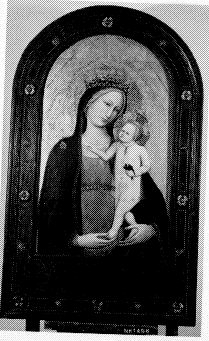 Madonna met kind by Master of the Straus Madonna
