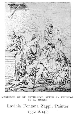Marriage of St. Catherine by Lavinia Fontana