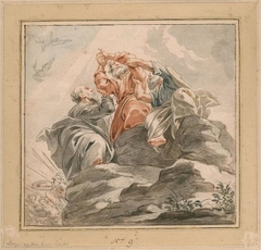 Moses in prayer between Aaron and Hur (Exodus 17: 9-13) by Peter Paul Rubens