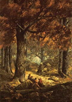 Nut Gatherers in the Forest by Homer Watson