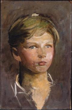 Oil Sketch of a Young Boy by Abbott Handerson Thayer