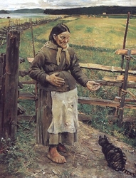 Old Woman With a Cat