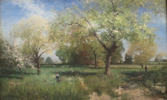 Orchard in Spring by Alfred Wahlberg