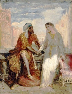 Othello and Desdemona in Venice by Théodore Chassériau