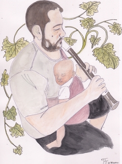 Papa-Giannis and son #2 by Paschalis Plissis