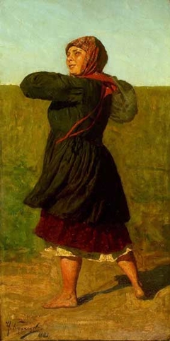 Peasant woman (1882) by Nikolai Dmitriyevich Kuznetsov