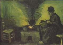 Peasant Woman by the Hearth by Vincent van Gogh