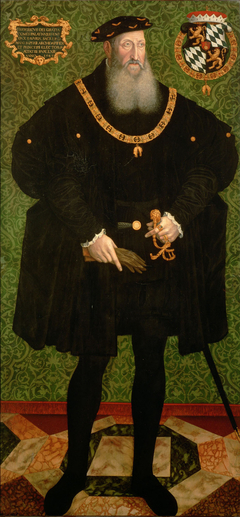 Pfalzgraf Friedrich II. (1482-1556), in ganzer Figur by Hans Besser