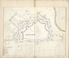 Plattegrond van Oudenaarde, 1706 by Samuel Du Ry de Champdoré