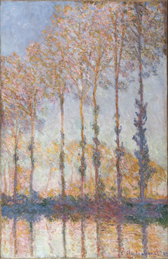 Poplars on the Bank of the Epte River by Claude Monet
