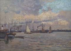 Port of Hamburg by Friedrich Kallmorgen