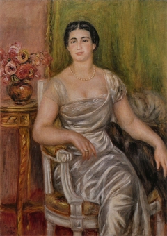 Portrait de la poétesse Alice Vallières-Merzbach by Auguste Renoir