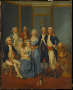 Portrait of a Military Family by Anonymous