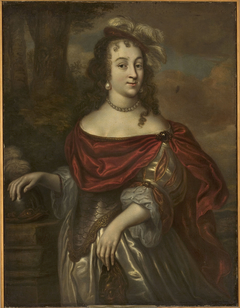 Portrait of a woman in Minerva’s costume by Govert Camphuysen