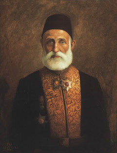 Portrait of Amin Pasha Moukhaiech (1905) by Moustafa Farroukh