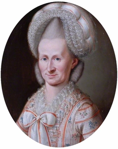 Portrait of an Elderly Lady in a Large Ruched Lace Cap by Jean-Jacques Sorg