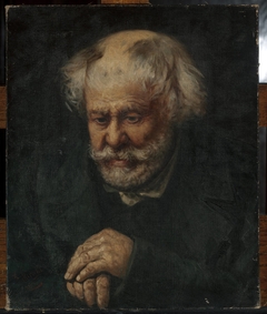 Portrait of an old man by Kazimierz Mirecki