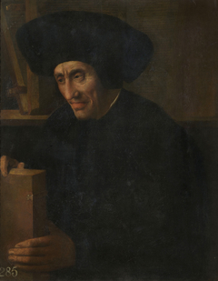 Portrait of an Old Man with Books by Italian School