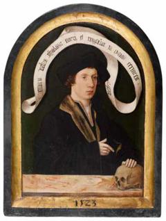 Portrait of an unknown man dated 1523 by Jacob van Utrecht