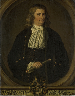 Portrait of Christoffel van Swoll (1662-1718) by Hendrik van den Bosch