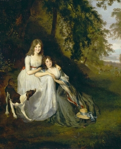 Portrait of Demoiselles Mégevand, Jeanne-Françoise-Élisabeth et Anne-Louise by Firmin Massot
