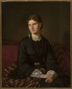 Portrait of Julia née Bergson, artist’s wife by Aleksander Lesser