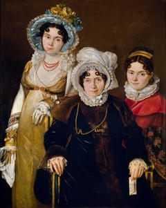 Portrait of Madame De Tangry and Her Daughters by Jacques-Louis David