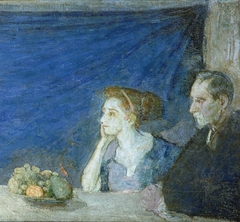 Portrait of Mr. and Mrs. Atherton Curtis with Still Life
