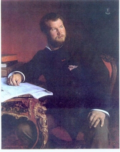 Portrait of Mr. R. de la Rochetaille at his Desk