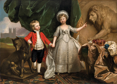 Portrait of Prince William and his Elder Sister, Princess Sophia by Benjamin West
