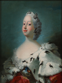 Portrait of Queen Louise of Denmark, married to King Frederik V. by Peder Als