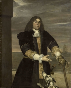 Portrait of Sea Captain Jan van Gelder, Stepson of Michiel Adriaensz de Ruyter by Jan Andrea Lievens