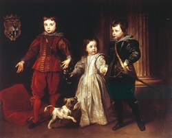 Portrait of three children of the Spinola family