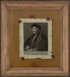 Portret van Desiderius Erasmus by Evert Collier