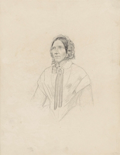 Portret van een vrouw, driekwart naar links by Jan Cornelis van Rossum